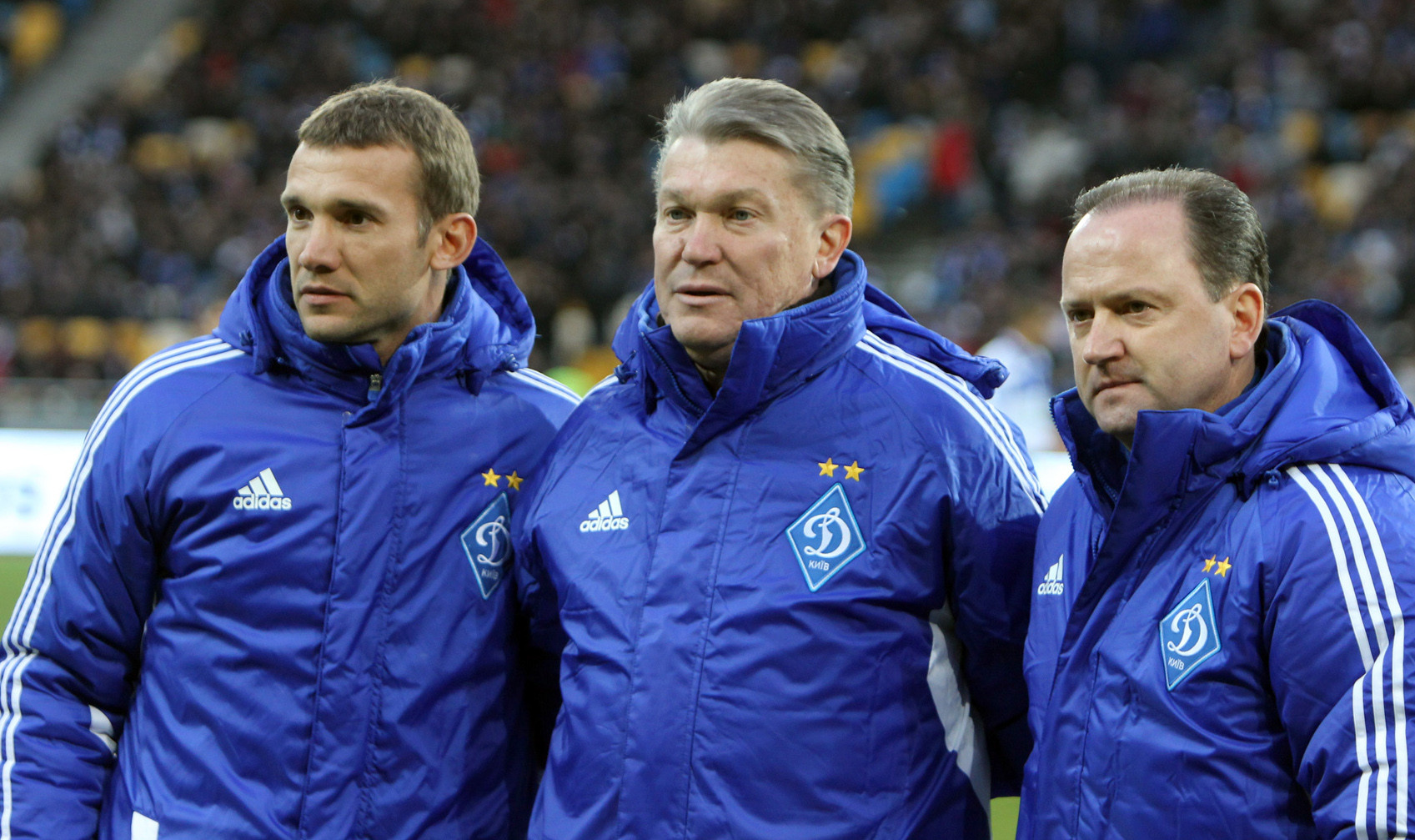 Три покоління, троє видатних учнів Валерія Лобановського. Володарі Золотого м'яча Андрій ШЕВЧЕНКО, Олег БЛОХІН, Ігор БЄЛАНОВ.