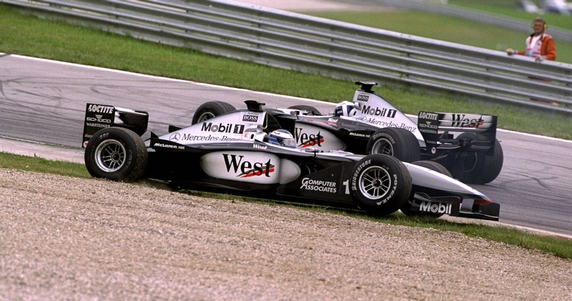 Дэвид Култхард развернул Мику Хаккинена на Гран-при Австрии 1999 года