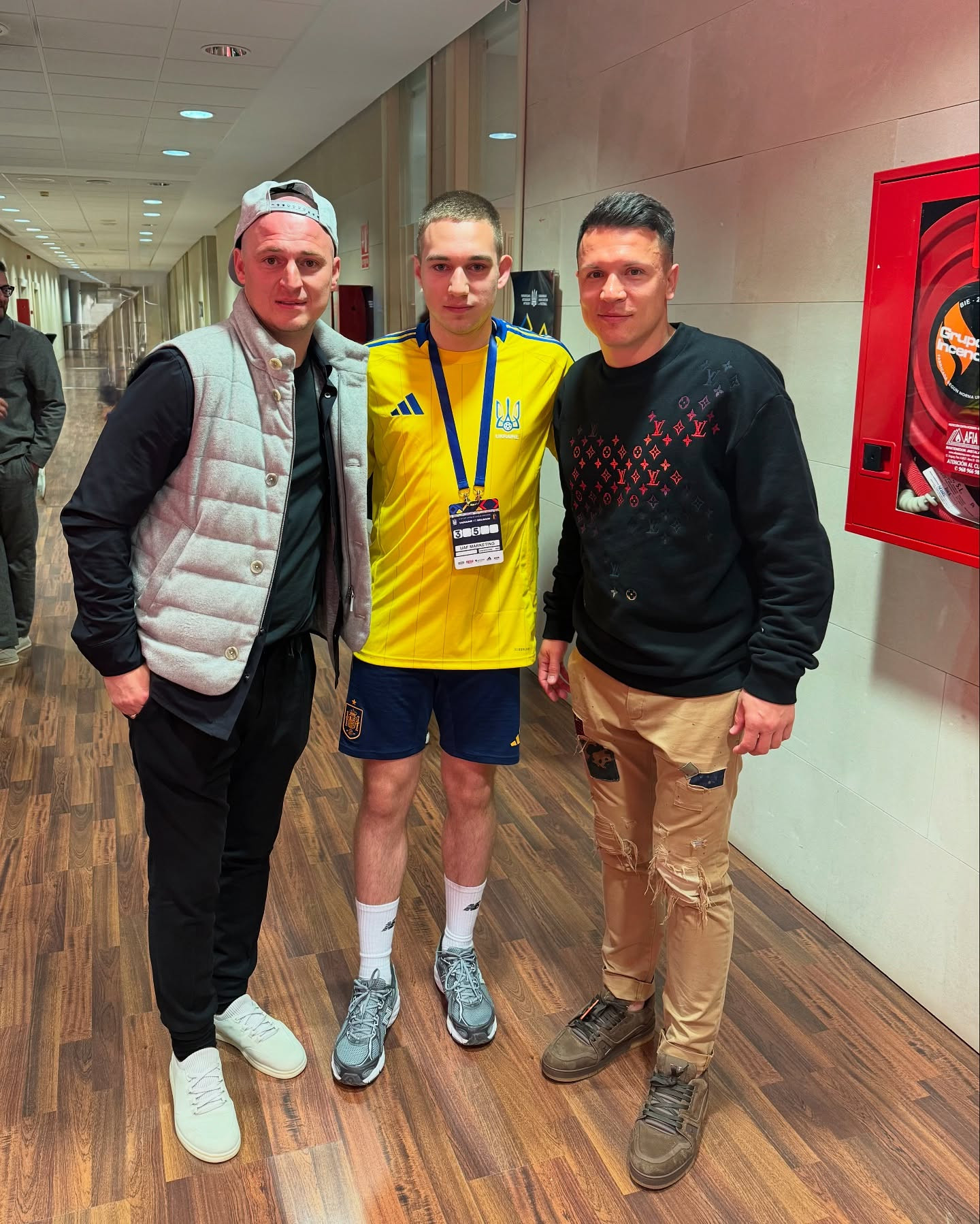 Федор Остапенко с Романом Зозулей и Евгением Коноплянкой