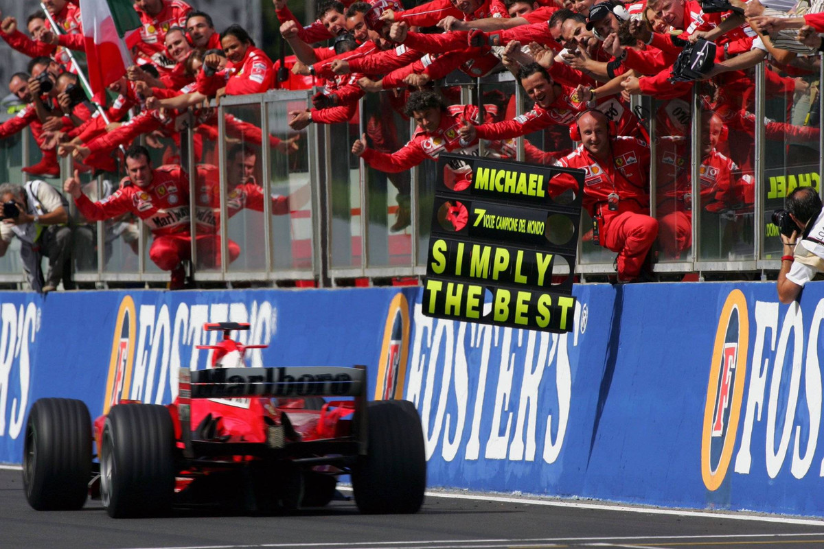 Міхаель Шумахер стає семиразовим чемпіоном світу на Гран-прі Бельгії 2004 року