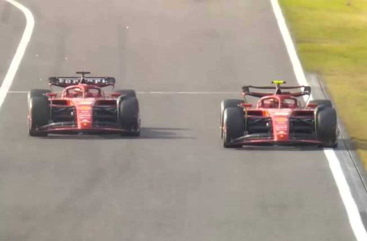 Шарль Леклер поступається дорогою Карлосу Сайнцу-молодшому на Гран-прі Японії 2024 року