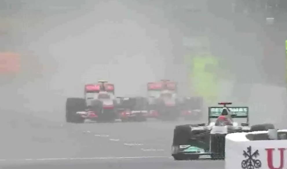 Clash of Lewis Hamilton and Jenson Batton at the Canada Grand Prix 2011