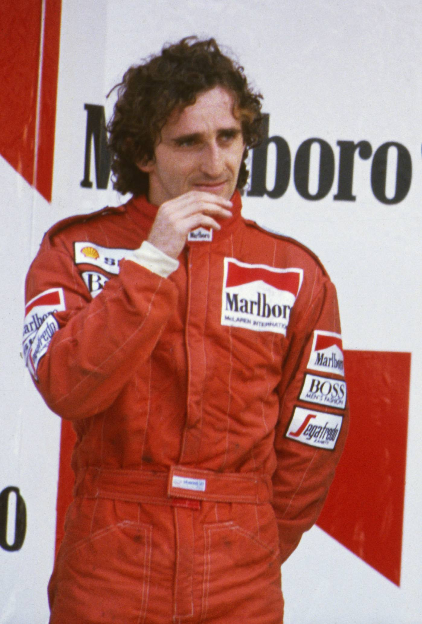 Ален Прост на подіумі Гран-прі Мексики 1986 року