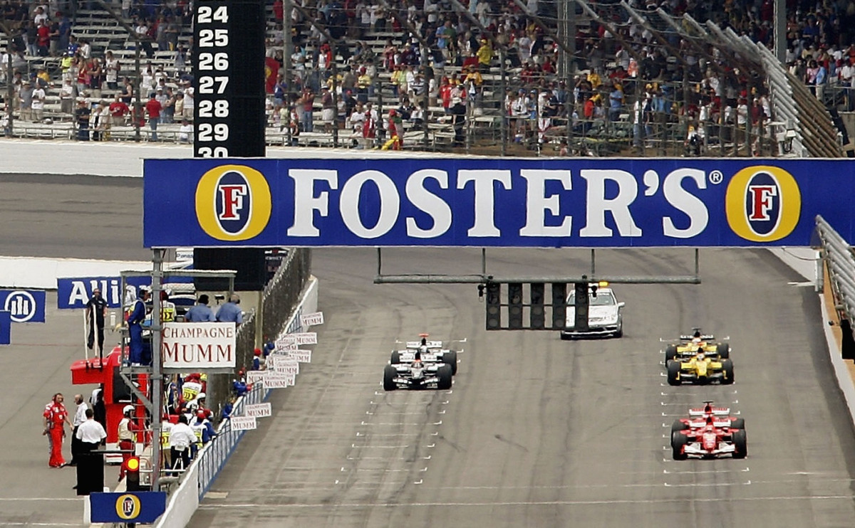 6 болидов на стартовой решетке Гран-при США 2005