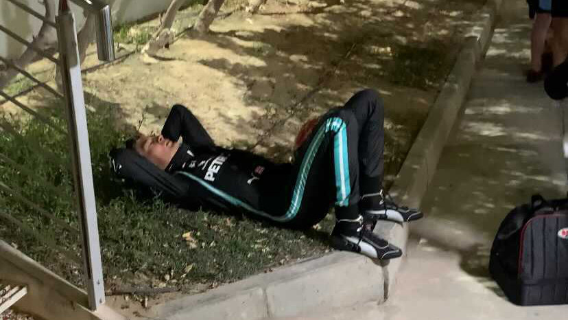 Exhausted George Russell after Sakhir Grand Prix 2020