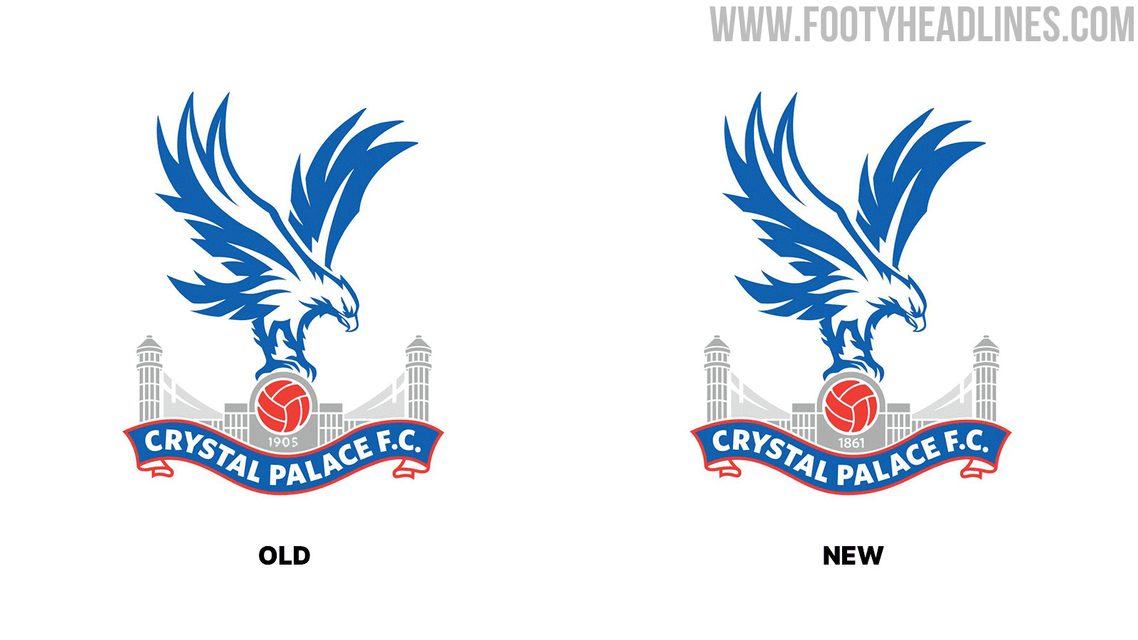 Змінений  логотип Крістал Пелес у 2022 році