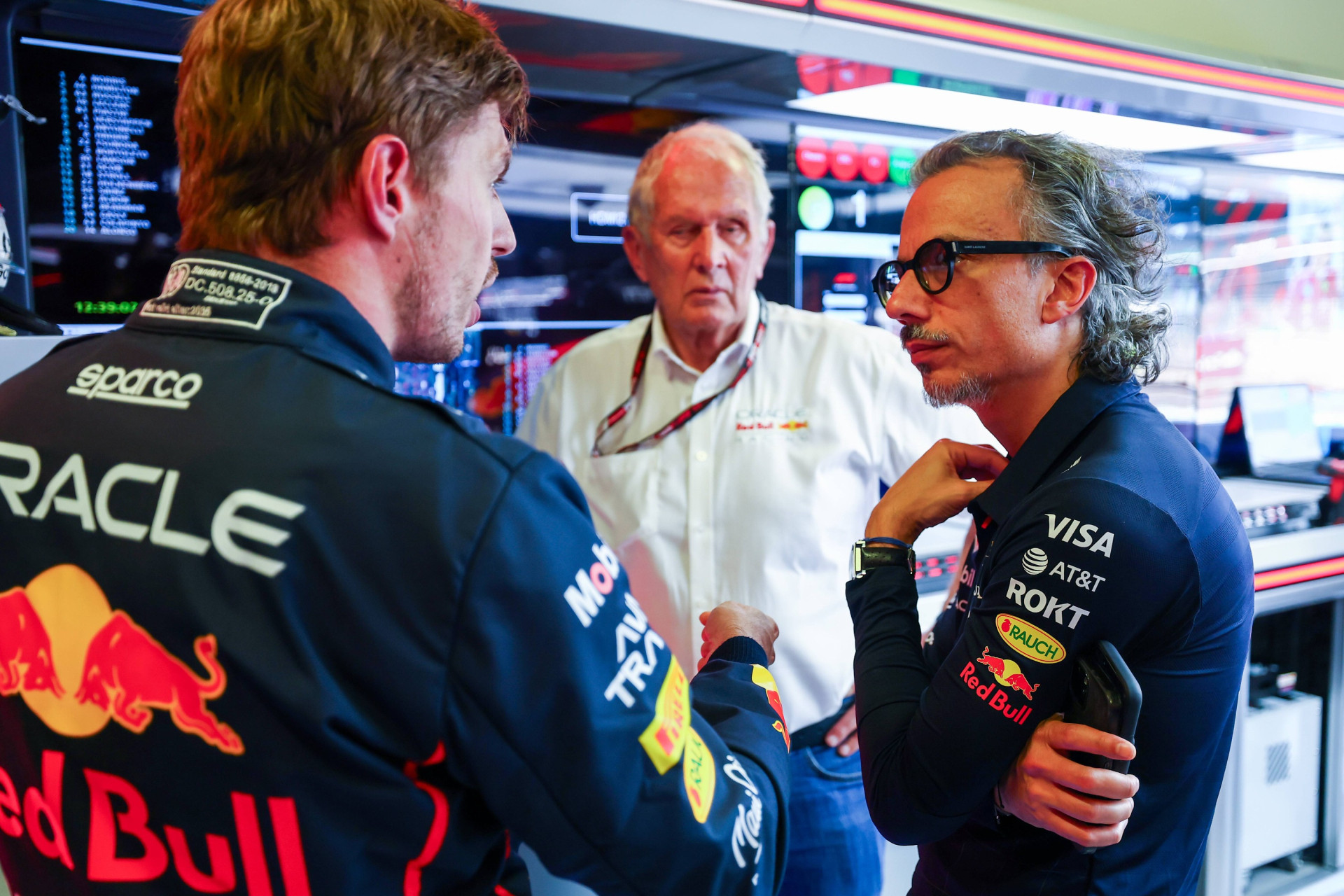 Макс Ферстаппен, Хельмут Марко та Лоран Мекіс у 2025 році