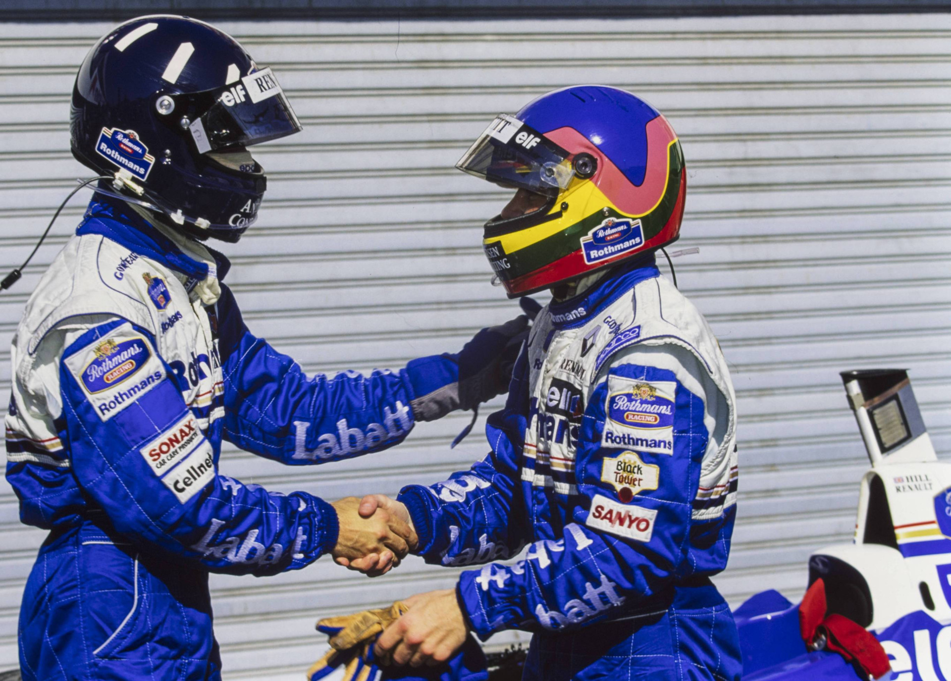 Деймон Хилл и Жак Вильнёв на Гран-при Аргентины 1996