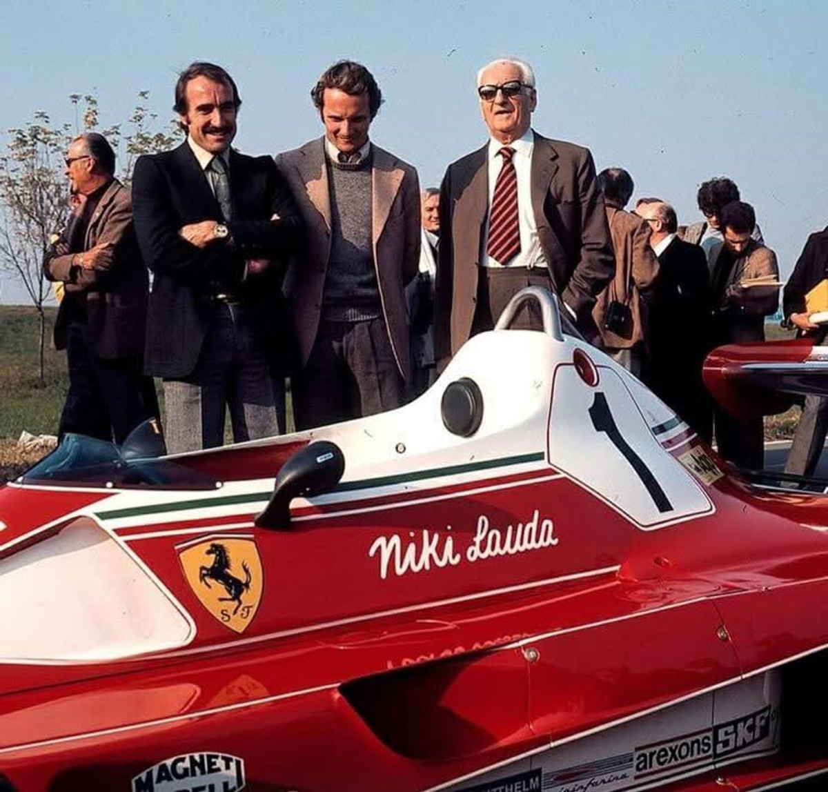 Клей Регаццони, Ники Лауда и Энцо Феррари