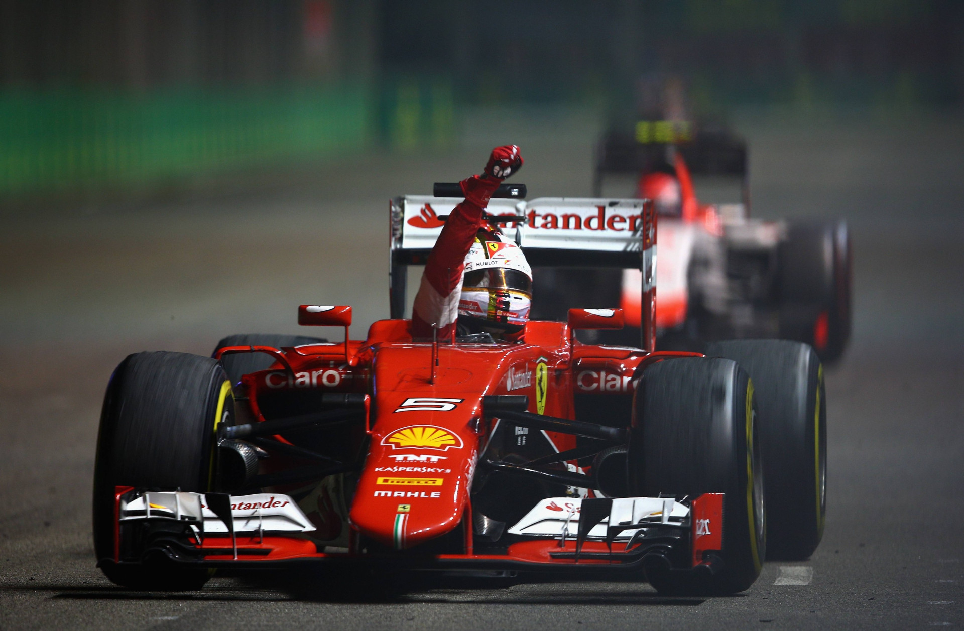 Sebastian Vettel is the winner of Singapore Grand Prix 2015