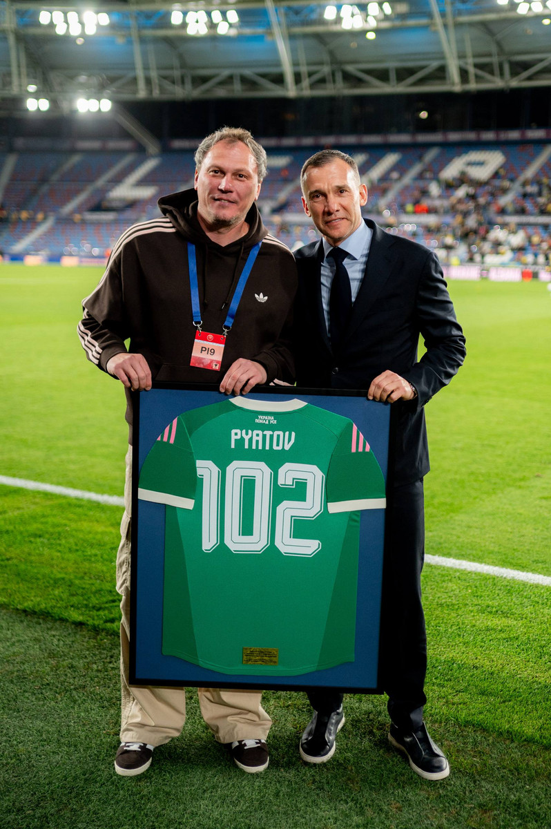 Андрій Пятов та Андрій Шевченко