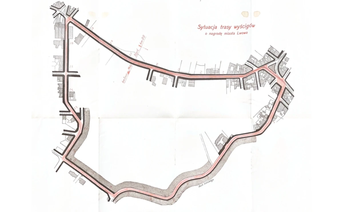 Траси LE PRIX DE LA VILLE DE LWOW (7-8 вересня 1930 року)