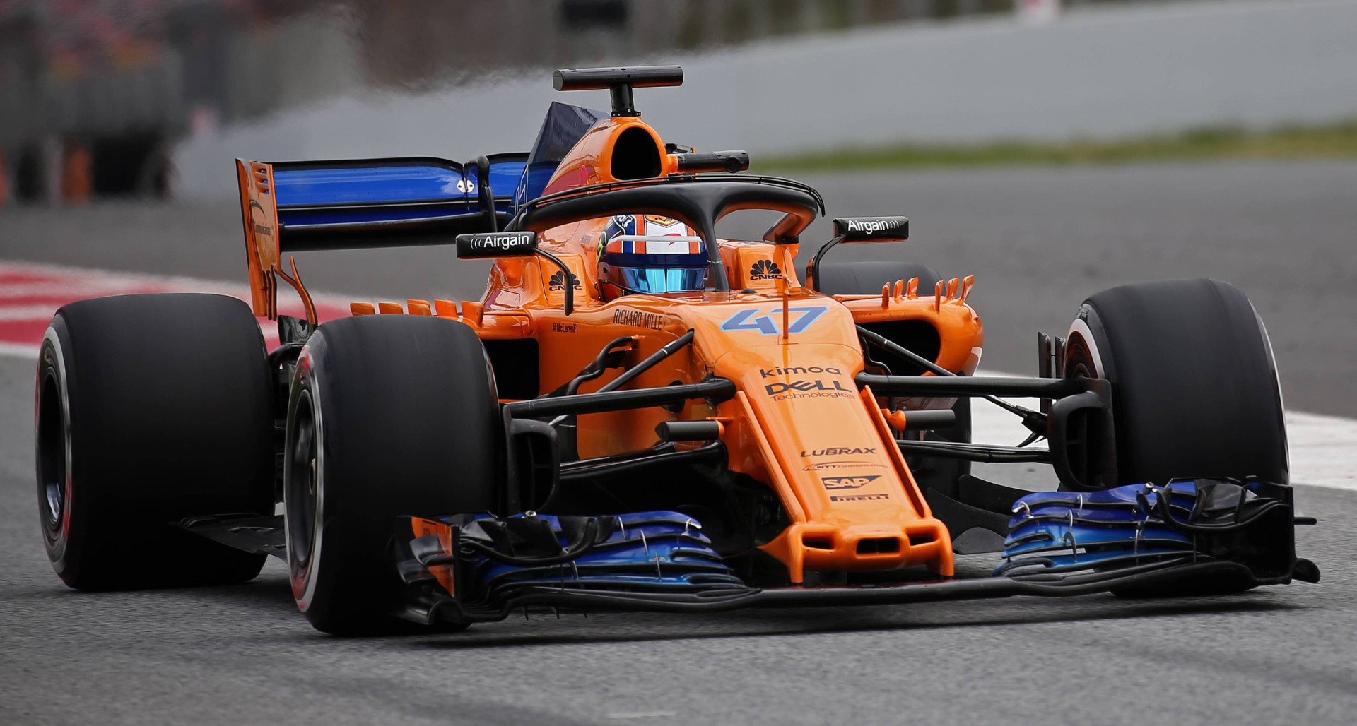 Ландо Норріс тестує болід Макларена у 2018 році