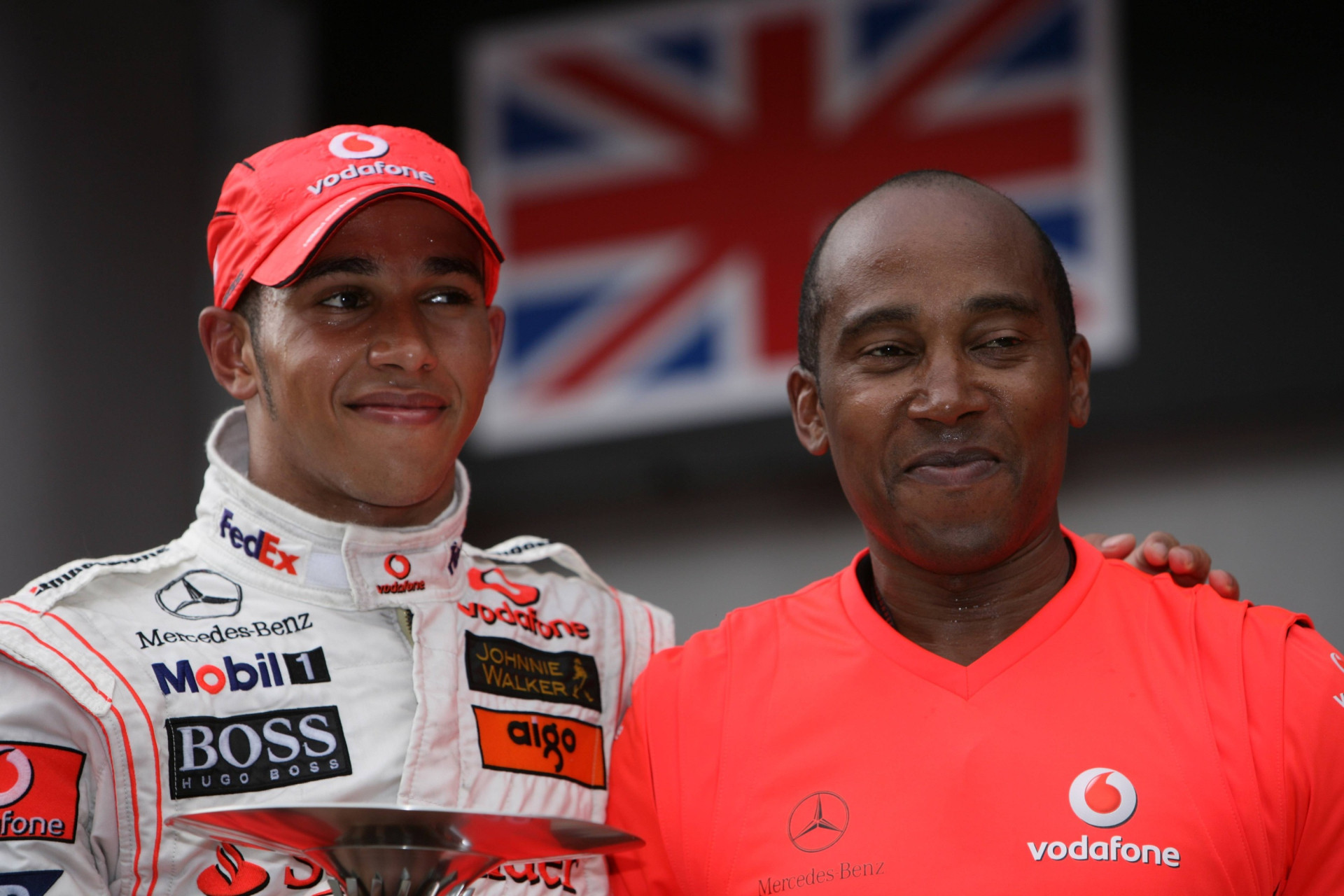 Льюїс Гамільтон і його батько Ентоні