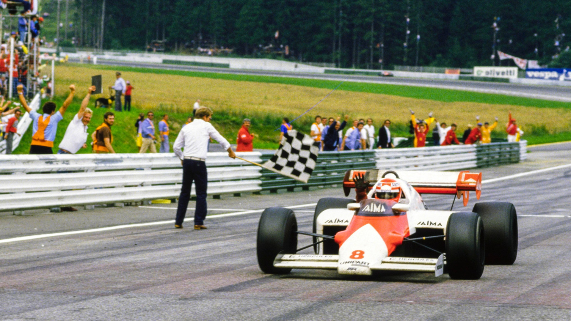 Niki Lauda wins at the Austrian Homemade Grand Prix 1984