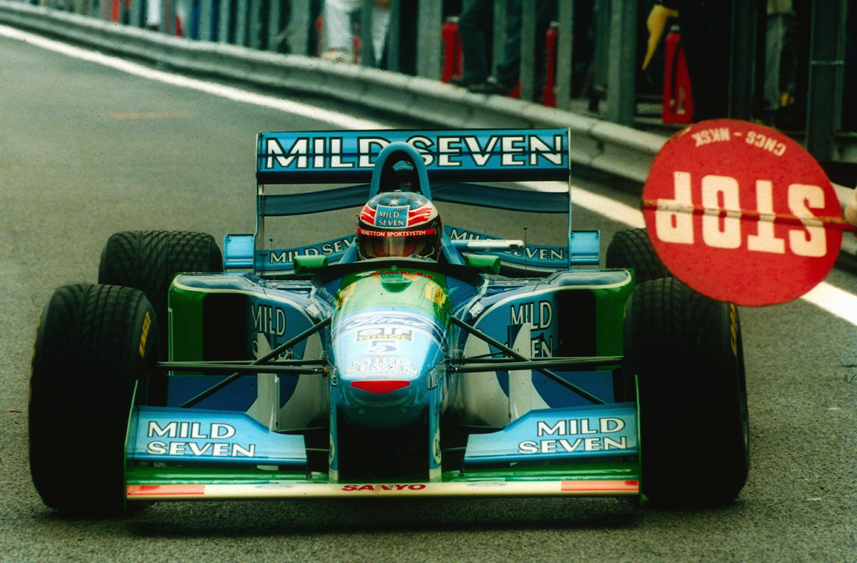 Михаэль Шумахер на Гран-при Бельгии 1994