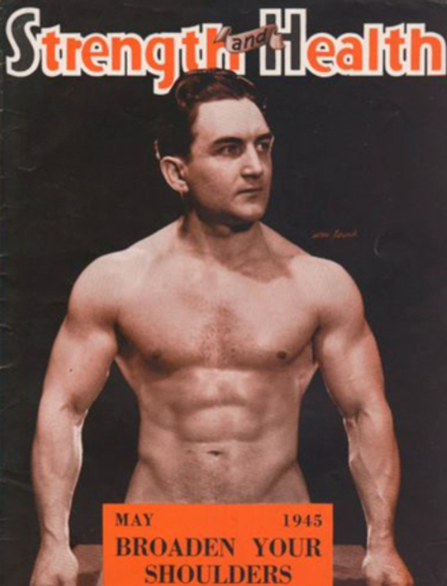 Джон Терпак на обложке журнала Strength and Health