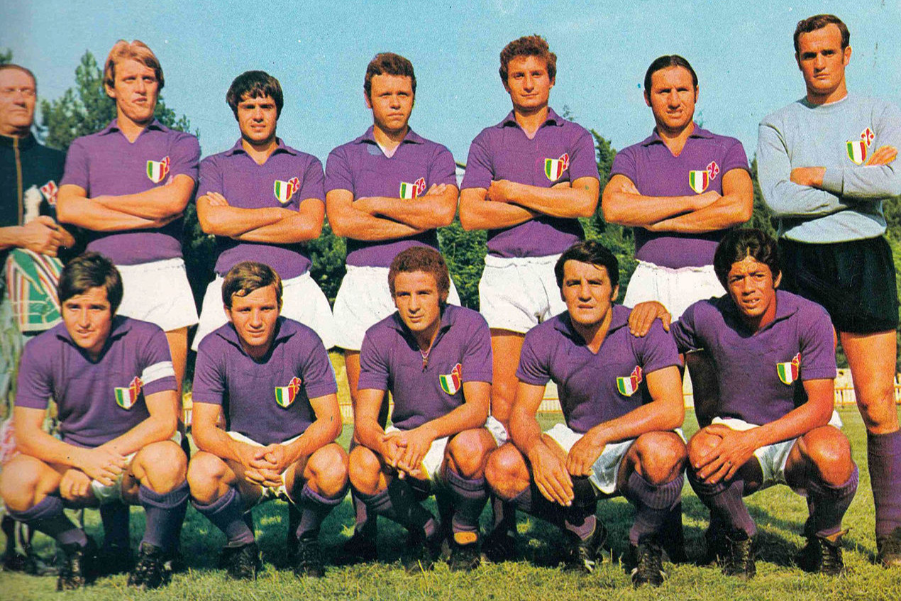 Фіорентина в 1969 році. Амарілдо сидить крайній праворуч