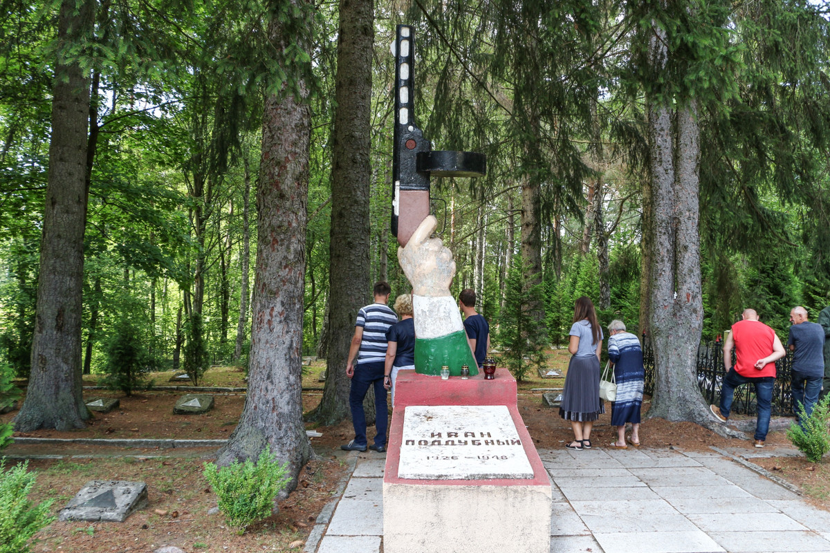 Памятник Ивану Поддубному в польском Борне-Сулиново