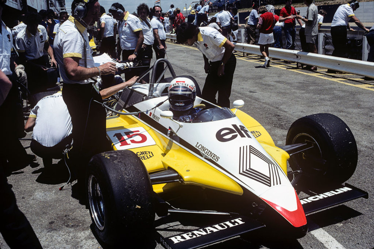 Ален Прост на Гран-при ЮАР 1982