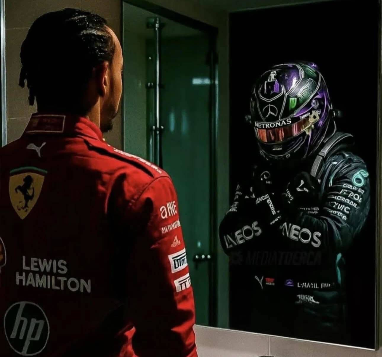 Льюїс Гамільтон у Феррарі та Льюїс Гамільтон у Мерседесі