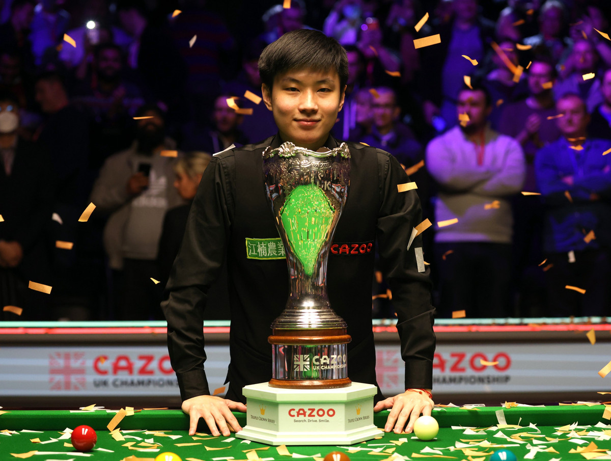 Чжао Синьтун после победы на UK Championship-2021