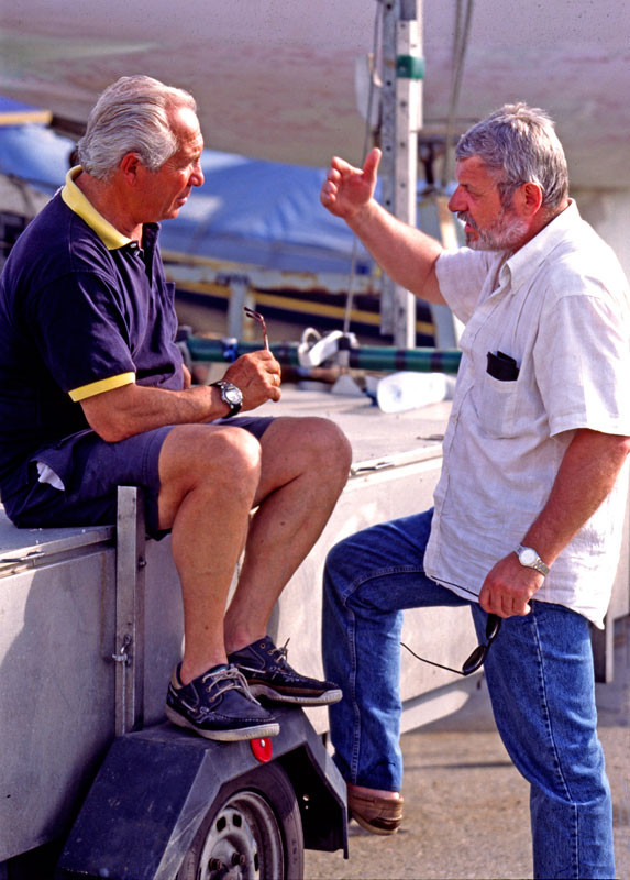 Ліворно. Манкін та Сидяк у яхт-клубі