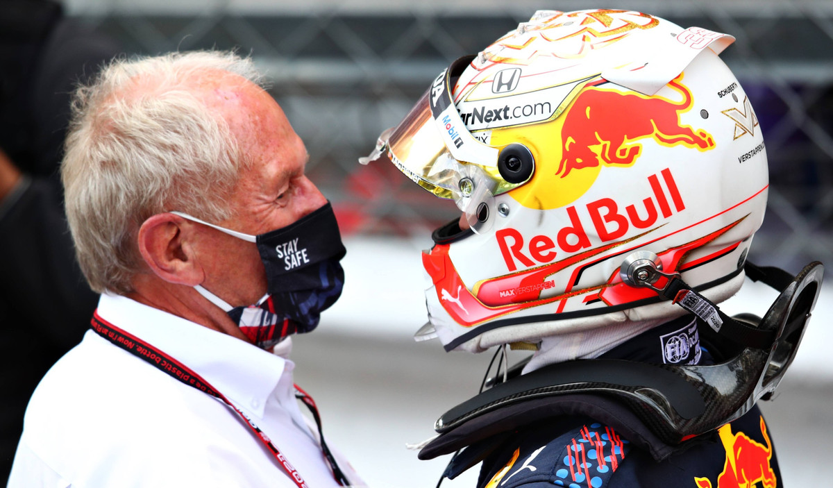 Хельмут Марко і Макс Ферстаппен на Гран-прі Монако 2021
