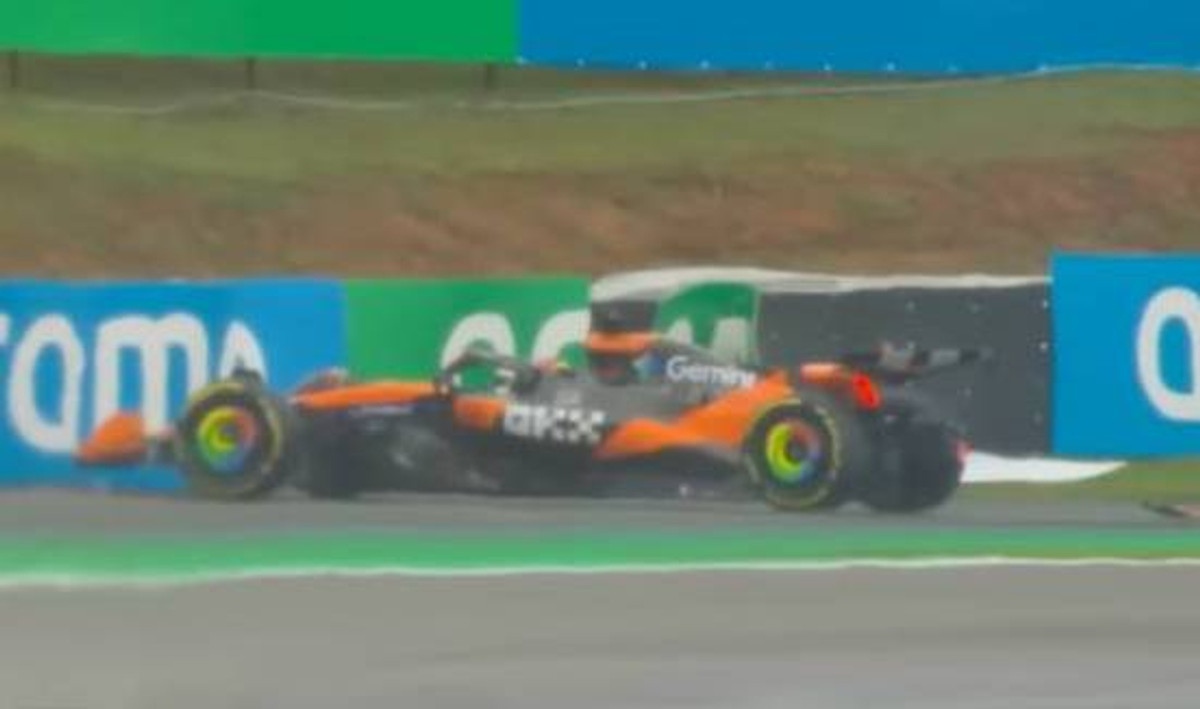 Оскар Піастрі розбиває болід у спринті на Гран-прі Бразилії