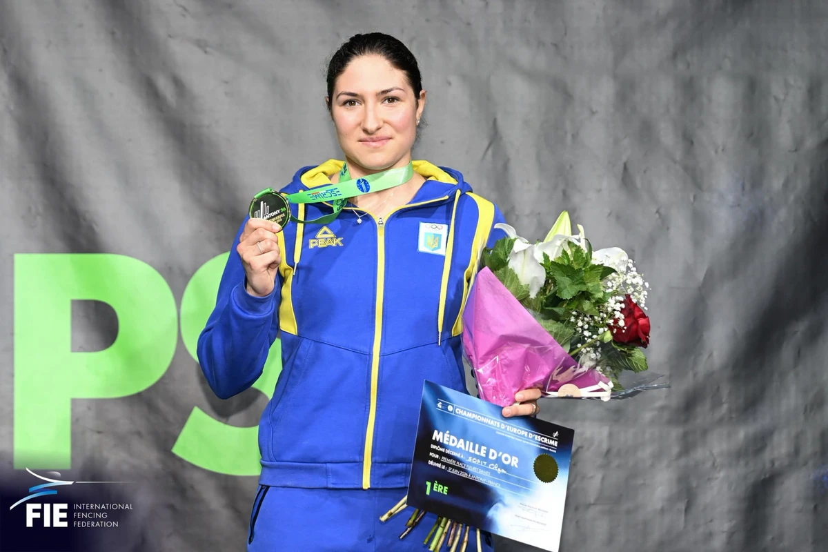Киянка Ольга Сопіт принесла перше золото Україні на чемпіонатах Європи в індивідуальній жіночій рапірі