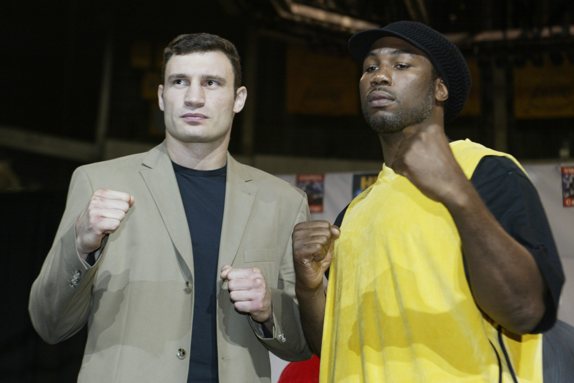 Vitaliy Klitschko and Lennox Lewis