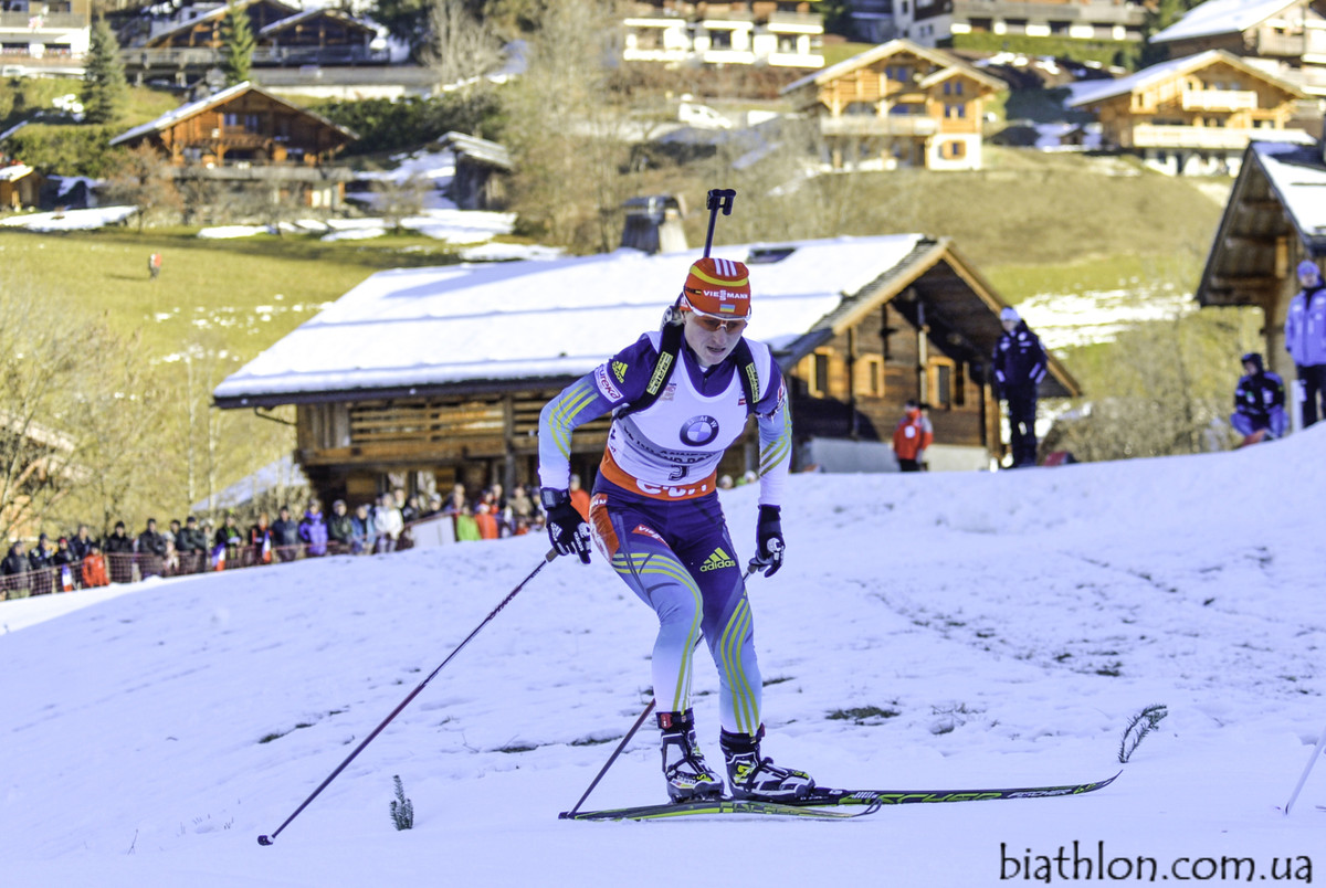Валентина Семеренко фінішувала першою в гонці переслідування на етапі КС в Ансі-2014