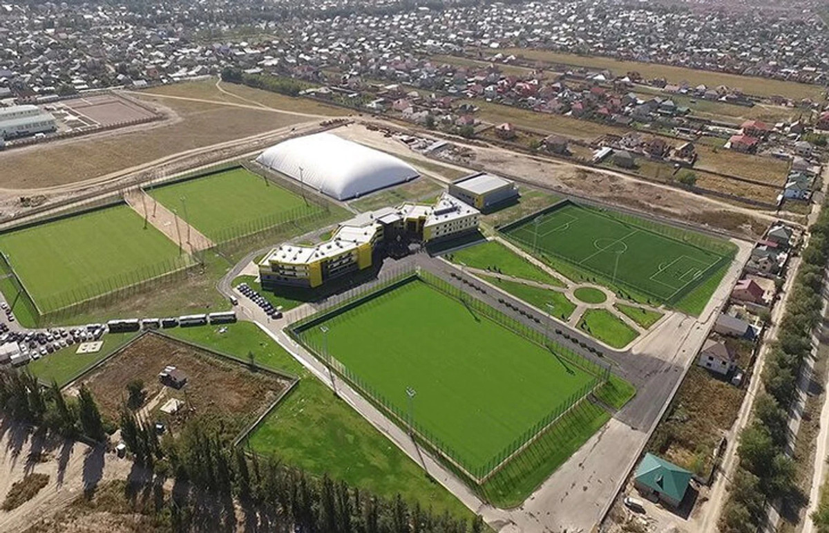 База Кайрата з висоти пташиного польоту, fckairat.com