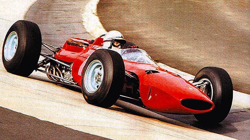 Джон Сёртиз мчится к победе на Гран-при Германии 1964