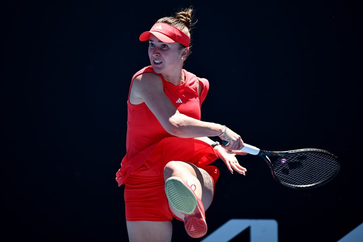 Еліна Світоліна в матчі проти Кирсті в 1 колі Australian Open-2025