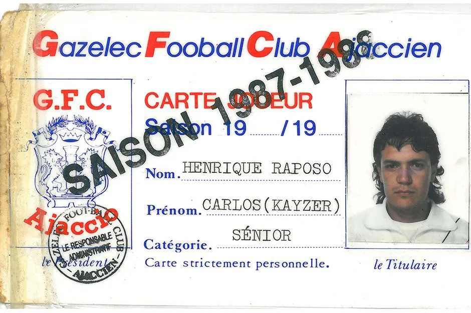 Карта Карлоса Кайзера часів виступів за Газелек, lequipe.fr