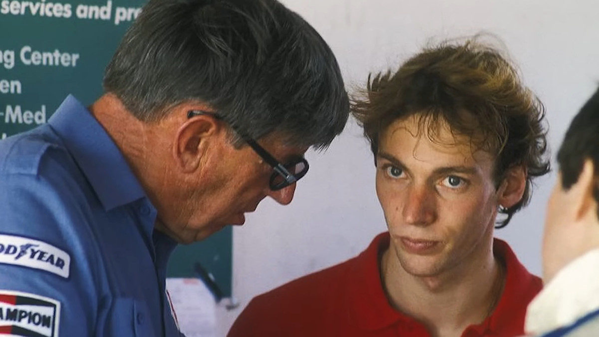 Кен Тіррелл (зліва) зі Штефаном Беллофом