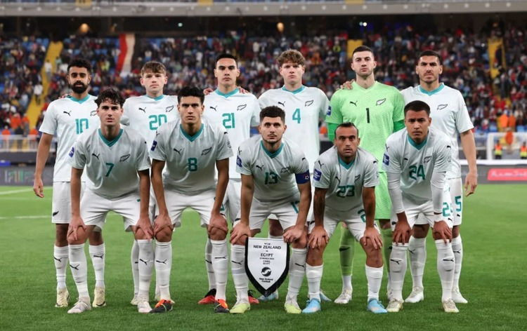 The New Zealand team of football