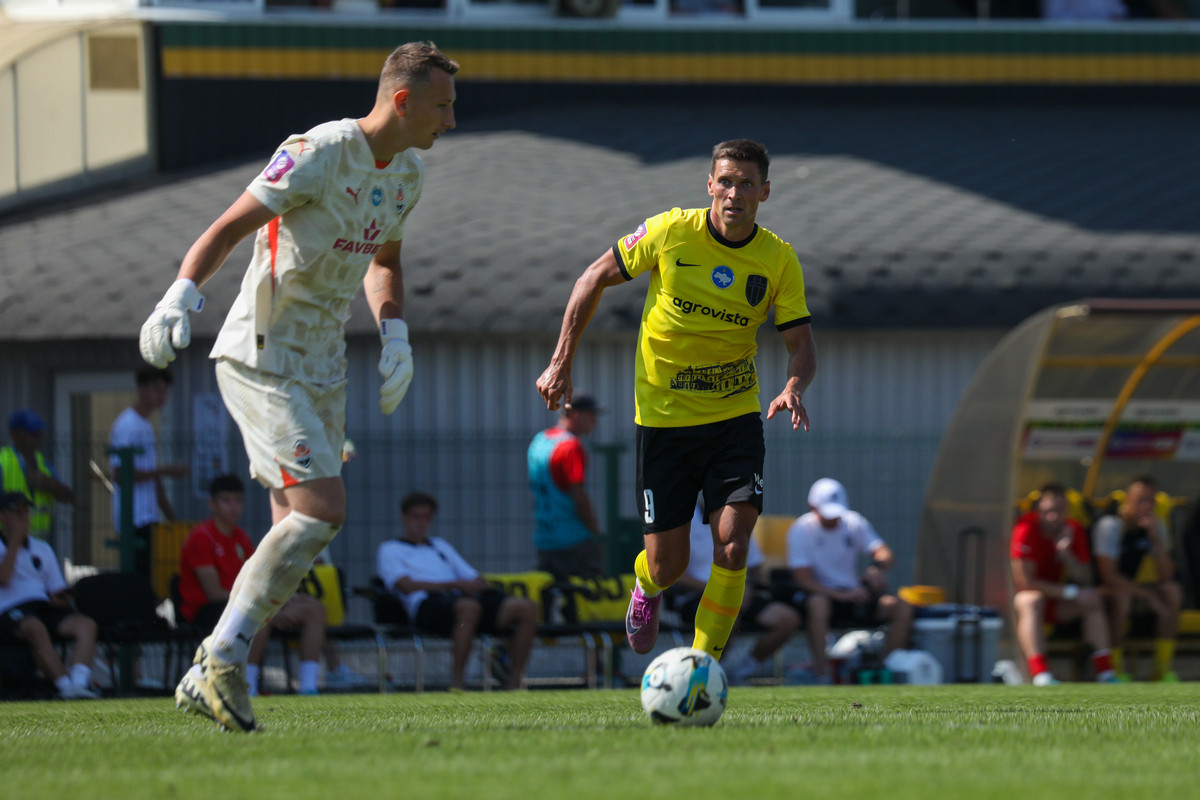 Олександр Філіппов у матчі проти Шахтаря, в якому зробив хеттрик