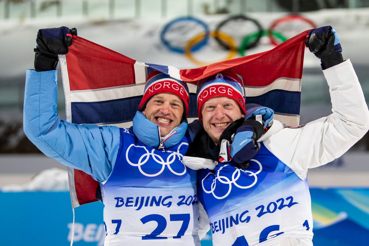 Тарьей и Йоханнес Бё после олимпийского спринта в Пекине-2022