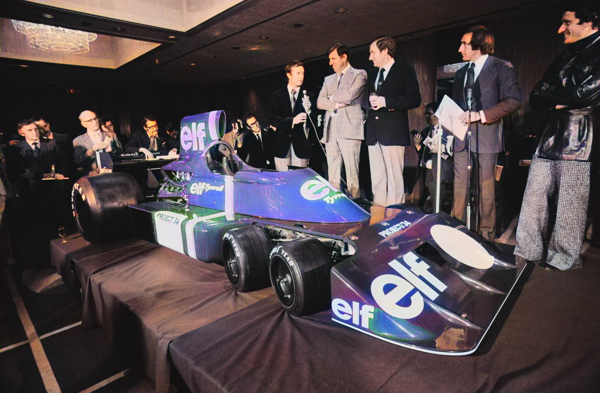 Сентябрь 1975, презентация Tyrrell P34 в Лондоне