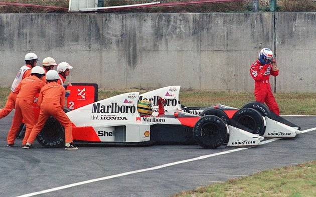 Ален Прост і Айртон Сенна на Гран-прі Японії 1989 року