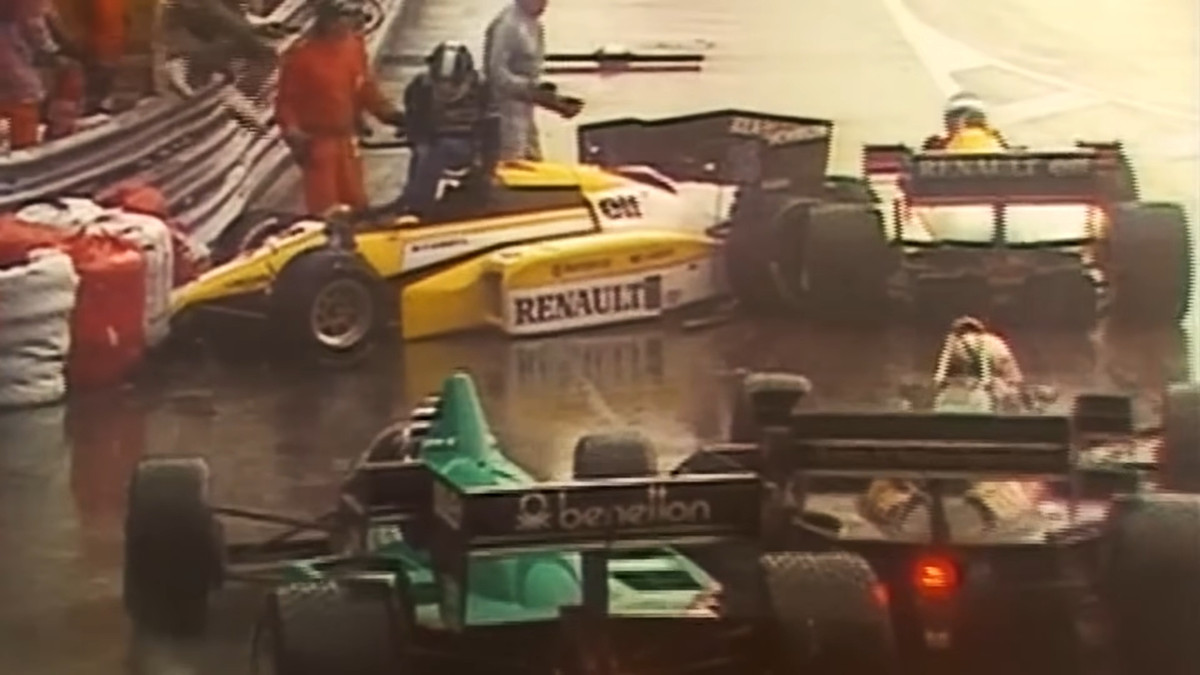Аварія гонщиків Рено на Гран-прі Монако-1984