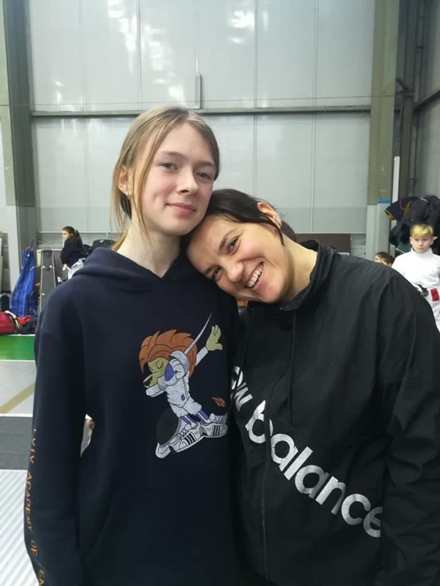 Анна Максименко з тренеркою Зоряною Семеряк