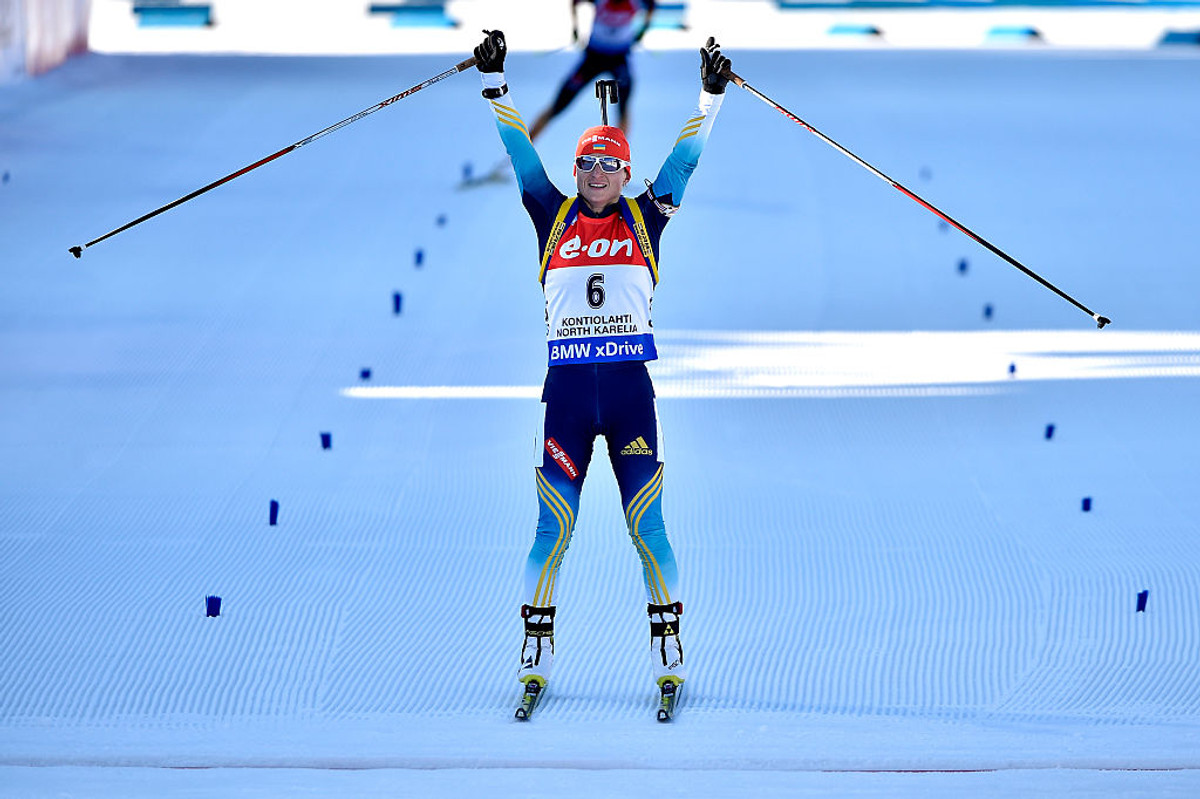 Валентина Семеренко виграє золоту медаль чемпіонату світу 2015 в масстарті