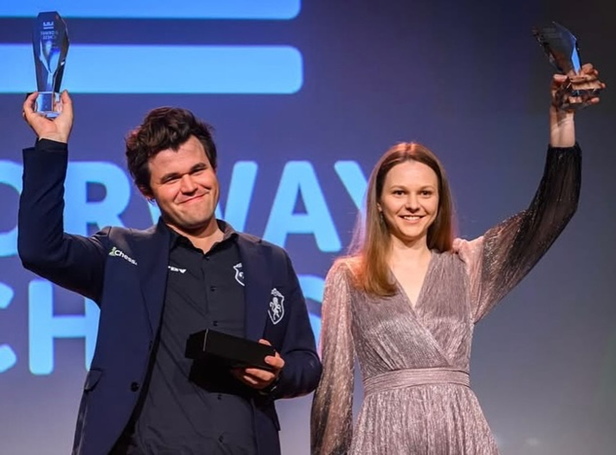 Анна Музичук та Магнус Карлсен