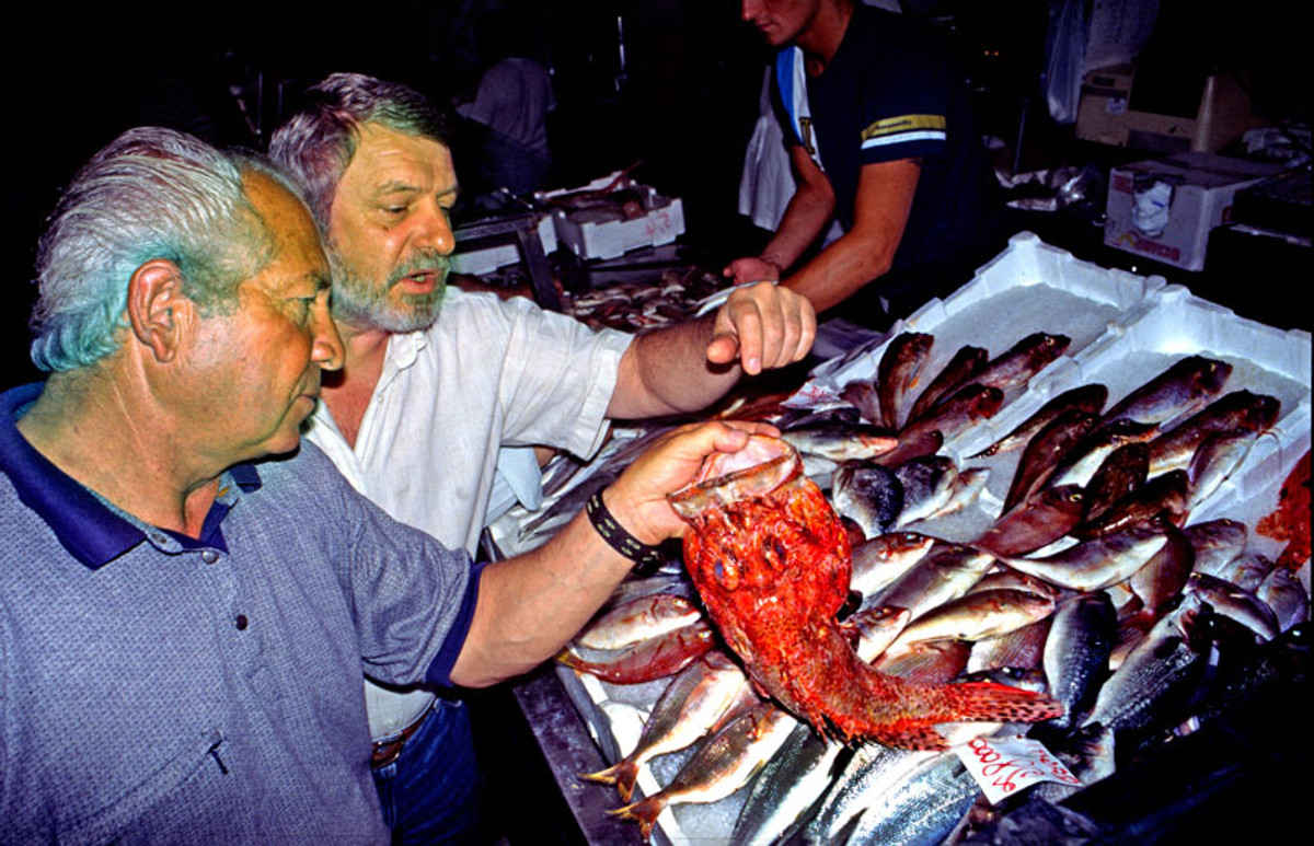 Ливорно. Манкин и Сидяк на базаре