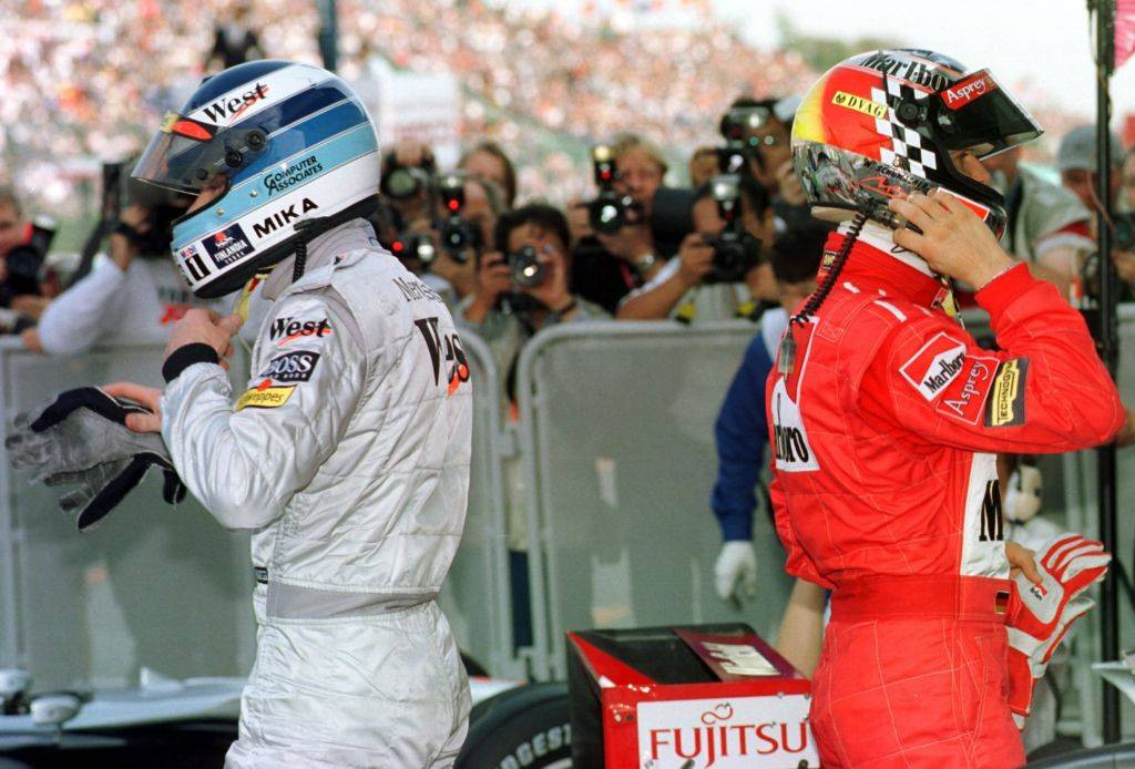 Мика Хаккинен и Михаэль Шумахер