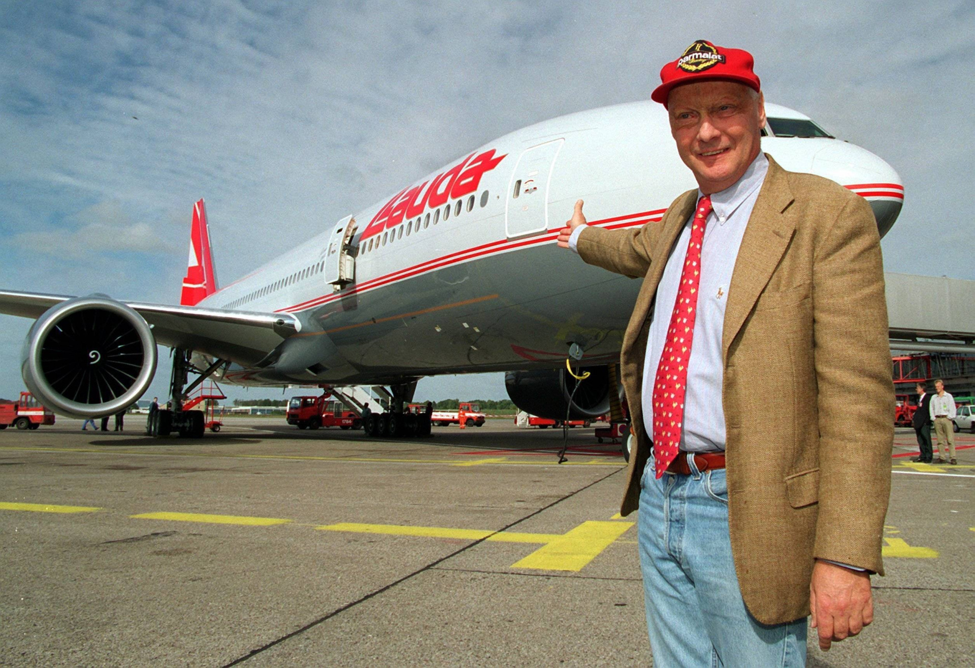 Ники Лауда и самолёт компании Lauda Air