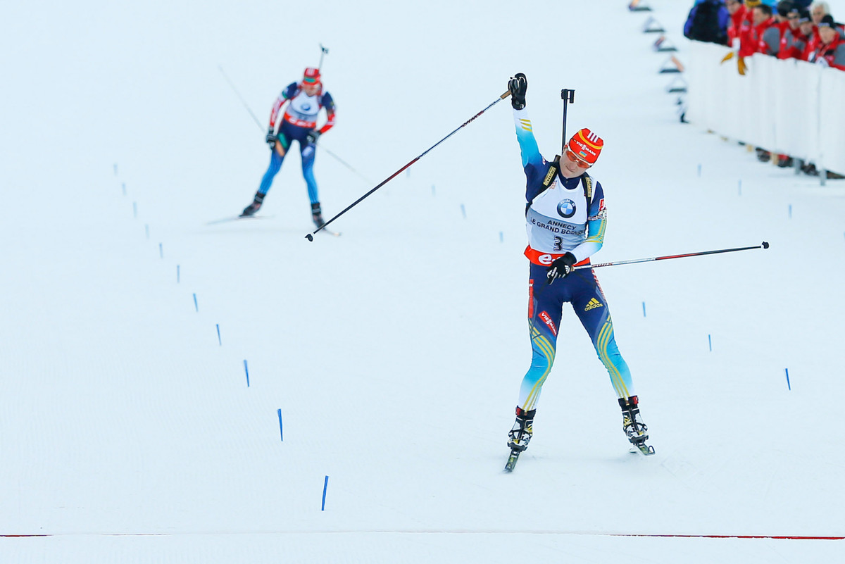 Тріумфальний фініш Валентини Семеренко в гонці переслідування в Ансі-2013